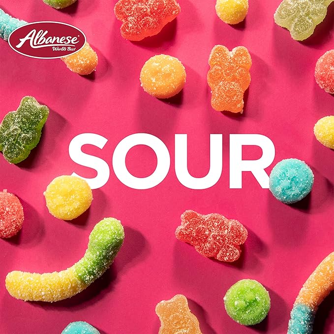 Albanese Candy, Sour Assorted Fruit Gummi Bears, 4.5-pound Bag