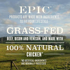 Epic Provisions Protein Bars Variety Pack, Venison, Chicken, and Beef Flavors, Keto and Paleo Friendly, 12 ct