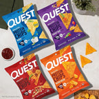 Quest Nutrition Tortilla Style Protein Chips, Salty Snack Variety Pack, Pizza, Loaded Taco, Nacho Cheese, Ranch, High Protein Snack, Low Carb, Gluten Free, 1.1 oz (Pack of 8) 2 each flavor