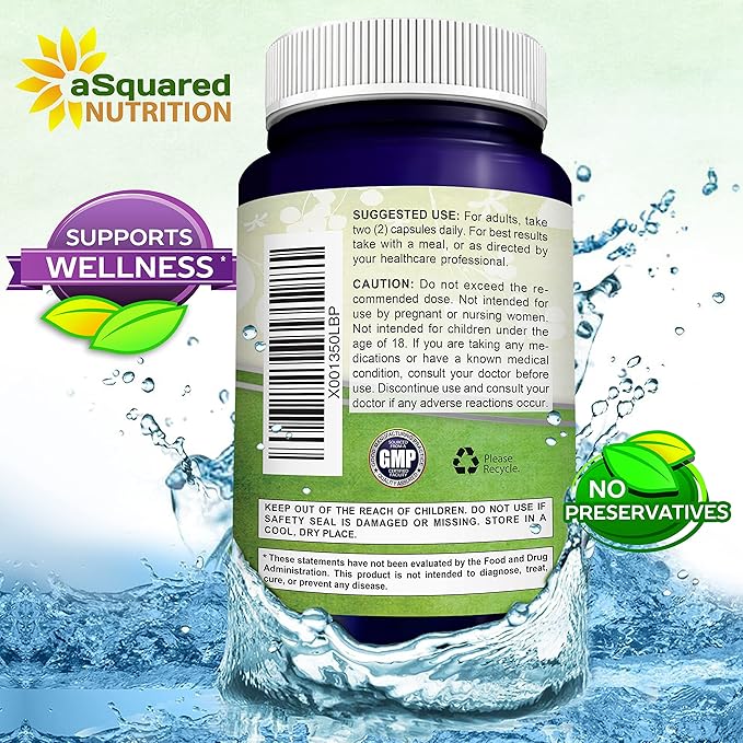 100% Natural Resveratrol - 1000mg Per Serving Max Strength (180 Capsules) Antioxidant Supplement, Trans-Resveratrol Pills for Heart Health & Pure, Polyphenols