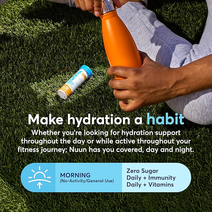 Nuun Immunity Electrolyte Tablets with Vitamin D, C, E, & A, Ginger, Elderberry, Magnesium & 4 Other Essential Electrolytes, Vegan, Blueberry Tangerine, 8 Pack (80 Servings Total)