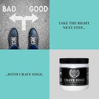 Crave Edge Alcohol Craving Support, Physician-Formulated Anti Alcohol Replacement Drink, Stop Drinking, Liver Detox, Fast Acting, No Big Pills or Bad Taste (150G Powder, 30 Servings)