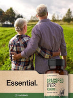 Horbäach Grass Fed Beef Liver | 4500mg | 90 Capsules | Desiccated, Pasture Raised, Grain Free, Non-GMO Supplement