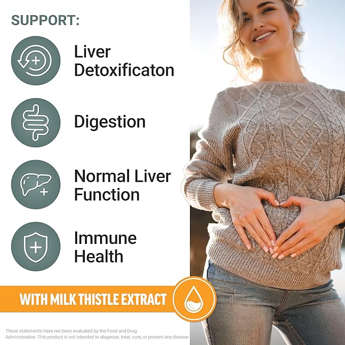 Force Factor Liver Detox, Liver Cleanse Detox & Repair Supplement, with Milk Thistle, Turmeric & Ginger to Support Digestion & Immune Health, Citrus Punch, 60 Soft Chews