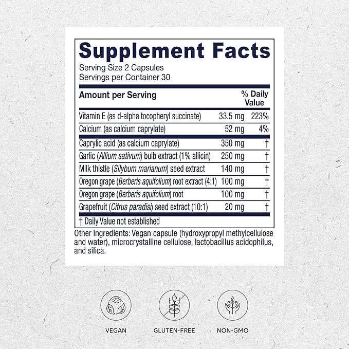 Vitanica Candidastat, Balanced Support, Vegan, 60 Capsules