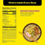 immi Black Garlic “Chicken” Ramen – Bold Flavor, Chewier Noodles & High Protein – Vegan, Keto-Friendly Ramen Noodles – Low Carb, Zero Sugar – Healthy Plant-Based Ramen Bowl, 6-Pack