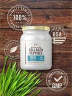 Carlyle Grass Fed Collagen Peptides Powder 20oz | Unflavored | Pasture Raised | Types I & III | 20g of Collagen Per Daily Dose | Non-GMO, Gluten Free | by Herbage Farmstead