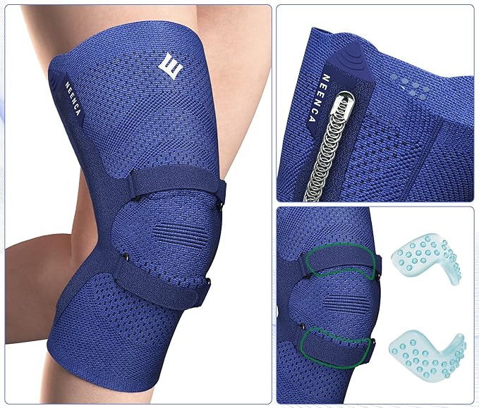 NEENCA Knee Brace for Knee Pain Relief, Medical Knee Support with Patella Pad & Side Stabilizers, Compression Knee Sleeve for Meniscus Tear, ACL, Arthritis, Joint Pain, Runner, Sport