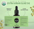 Earth N Pure Extra Virgin Olive Oil (Jaitun Oil) Cold Pressed, Natural, Therapeutic Grade 30 ml