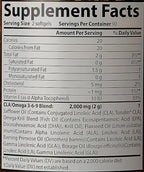 Censor - Fat Loss and Body Toner with CLA, Fish Oil, Safflower and Omega 3-6-9 Blend - Dietary Supplement for Improved Energy, Metabolism and Health - 180 Softgels