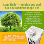 Lean Body Ready-to-Drink, Plant-Based Vegan Chocolate Protein Shake, 30g Protein, No Artificial Flavors, Sweeteners or Colors, Non GMO, Gluten Free, Premium Pea & Rice Blend (Pack of 12)