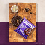 Quest Nutrition Bake Shop, Chocolate Frosted Donuts, 14g Protein, Less than 1g Sugar, Protein Snack, Low Sugar, 9 Count