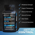 DIM 3X 200mg Supplement | Dim Estrogen Blocker for Men & Aromatase Inhibitor | Men’s Hormone Balance & Fitness Booster Supplement | 90 Capsules