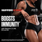 JNX SPORTS The Ripper! Fat Burner Pre Workout for Men & Women – Thermogenic Fat Burning Powder & Appetite Suppressant, Boost Energy & Endurance – Pineapple Shred, 30 Servings