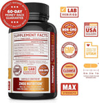 Zhou Cider Detox - Apple Cider Vinegar Capsules with Mother, Raw Natural ACV Pills for Women & Men, Herbal Complex Supplement with Turmeric & Cayenne Pepper - 60 Vegan Capsules