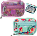Made Easy Kit Pill Case - Weekly Medicine Organizer with Removable Seven-Day Vitamin & Supplement Box - Premium Neoprene for Travel Purse Accessory (Teal Purple)