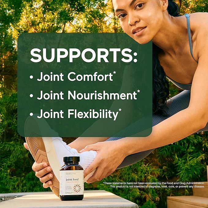 SMARTERNUTRITION Joint Food - Nourishing Support for Joint Comfort, Lubrication, Mobility with Collagen Type II, Lipase, MSM, Vitamin C, Turmeric, Bromelain - 180 Count(Pack of 3) - 90-Day Supply