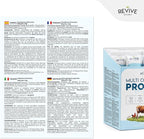 Multi Collagen Protein Powder Packets - Types I, II, III, V & X - Hydrolyzed Grass Fed Bovine, Wild Caught Fish, & Free-Range Chicken & Eggshell Collagen. Non-GMO, Halal, (10g Each, 20 Packets)