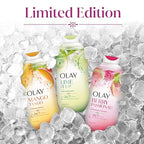 Olay Body Wash for Women, 24/7 Skin-Loving Freshness, Miami Mocktails, Plant Based Cleansers, Vitamin B3 & Antioxidant Blend, All Skin Types, Berry Passionate with Passionfruit & Guava Scent, 22 fl oz
