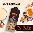 Atkins Café Caramel Iced Coffee Flavored Protein Shake, High Protein Shake, Low Glycemic, Carb and Low Sugar, Keto Friendly, Gluten Free (Pack of 24)