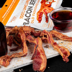 Bacon Jerky Variety Pack | 5 Flavors & Up to 24g Protein Per Bag | Fully Cooked, Tender, Easy to Chew, USA Made, High Protein Carnivore Snacks | Unique Gifts for Men (5 Bags)