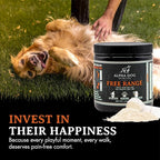 Alpha Dog Nutrition Free Range Dog Hip & Joint Supplement Powder with Glucosamine, Chondroitin, MSM - Hip & Joint Support for All Breeds