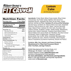 FITCRUNCH Snack Size Protein Bars, 6-Layer Baked Bar, 3g of Sugar & Soft Cake Core (9 Bars, Lemon Cake)