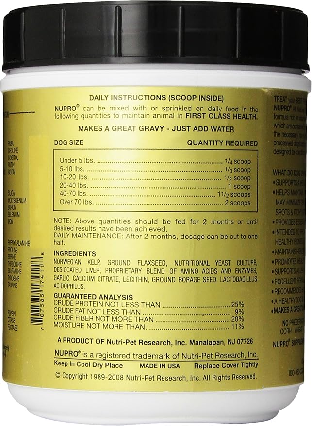 Nupro All Natural Dog Supplement (30 oz)