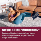 Beet Root Gummies with COQ10 & Pomegranate - Nitric Oxide Supplement for Men and Women - Beetroot for Endurance, Performance, Recovery - Vegan, Non-GMO, Gluten Free - Mixed Berry Flavor, 30 Count