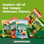 Simply Protein - Tortilla Chips, Restaurant Style Protein Chips, Hint of Lime (3-Pack) - 7g Protein, 140 Calories, Gluten Free, Vegan - Crispy Plant Based Pea Protein Snacks - 3 Bags, 4.58oz (130g)