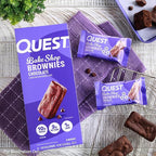 Quest Nutrition Bake Shop, Chocolate Brownies, 10g Protein, 2g Net Carbs, 1g Sugar, Protein Snack, 10 Count