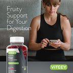 VITEEY Prebiotic Fiber Gummies for Adults, 4g - Gut Health & Digestive Soluble Fiber Supplement Gummies - Zero Sugar Added, Vegan, Gluten-Free - 120 Count