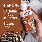 Quest Nutrition Ready to Drink Coffee Protein Shake, 30g Protein, 4g Carb, 1g Sugar, Gluten Free, Keto Friendly, 4 Count (Pack of 6)