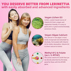 Multivitamin for Women Gummies for 40+ with Omega-3, Niacinamide, B-Complex, Lutein, Iron, Choline, Phosphatidylserine, Vitamin D3 - Vegan, Sugar Free, 60Count