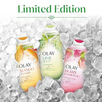 Olay Body Wash for Women, 24/7 Skin-Loving Freshness, Miami Mocktails, Plant Based Cleansers, Vitamin B3 & Antioxidant Blend, For All Skin Types, Lime It Up with Lime & Bergamot Scent, 22 fl oz