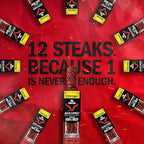 Jack Link's Teriyaki Beef Steaks - Ready to Eat Real Meat Protein Snacks - 18g Protein per Serving - Made with 100% Real Beef - (12 Pack) 2 oz Meat Snacks