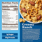 Catalina Crunch Protein Snack Mix - 10g Protein, 1g Sugar per Serving - Good Source of Fiber, Keto, Gluten Free - Creamy Ranch, 5.25 Ounce Bag (Pack of 4)