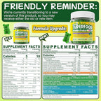 Kids Super Greens Gummies, Superfood Multivitamin for Kids, 20+ Veggie, Fruit, Vitamin, Mineral, Probiotic, Kids Vitamin Gummies for Growth, Immunity, Digestion, Picky Eater Approved, Sugar Free 2Pack
