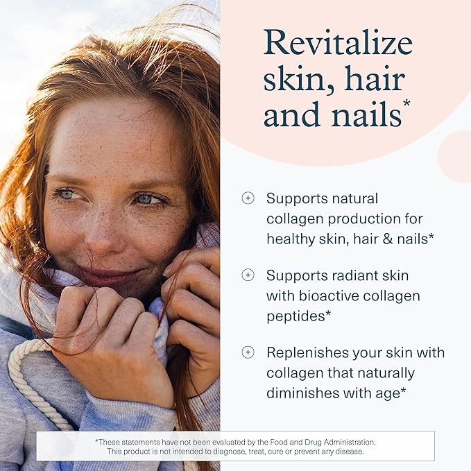 Youtheory Advanced Collagen with Vitamin C - 6,000 mg Hydrolyzed Collagen Peptides & Amino Acids - Hair, Nails, Joints & Bones Support - 160 Tablets (26-Day Supply)*