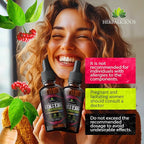 Red Korean Panax Ginseng Liquid Drops with L-Tryptophan, Ashwagandha & Ginkgo – Herbal Adaptogen Blend for Daily Wellness – Alcohol Free Liquid Supplement – 4 fl oz (120 mL)