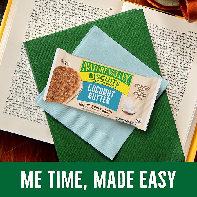 Nature Valley Biscuit Sandwiches, Coconut Butter, Snack Bars, 10 Bars, 13.5 oz