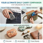 3 Pack 3 Compartment Small Pill Box, Portable Pill Case for Purse and Pocket, Moisture Proof Travel Pill Organizer for Medicine, Vitamins and Fish Oil, Small Pill Organizer Travel Case