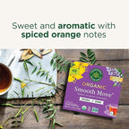 Traditional Medicinals Organic, Smooth Move Tea, Original with Senna - Helps Relieve Constipation Overnight - Kosher, Non-GMO, Caffeine-Free - 48 Tea Bags