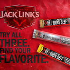Jack Link's Beef Jerky Sticks Variety Pack - Original, Teriyaki & Zero Sugar - Made with 100% Real Beef - Ready to Eat Real Meat Protein Snacks - 5g Protein per Serving - (20 Pack) 0.92 oz Meat Sticks