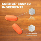 VetriScience Same Liver Health Tablets for Cats & Small Dogs – 90 mg S-Adenosyl Methionine Liver Support Supplement, Methionine Health and Detox Supplement, Glutathione Antioxidant, Tablets, 30 Cnt