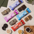 Quest Nutrition Overload Protein Bars, Nutty by Nature Flavored Protein Bars, 20g Protein, 1g Sugar, 3g Net Carbs, Gluten Free, 12 Count