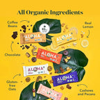 ALOHA Organic Plant Based Protein Bars - Sampler Pack #2-12 Bars, Vegan, Low Sugar, Gluten-Free, Paleo, Low Carb, Non-GMO, No Stevia, No Erythritol
