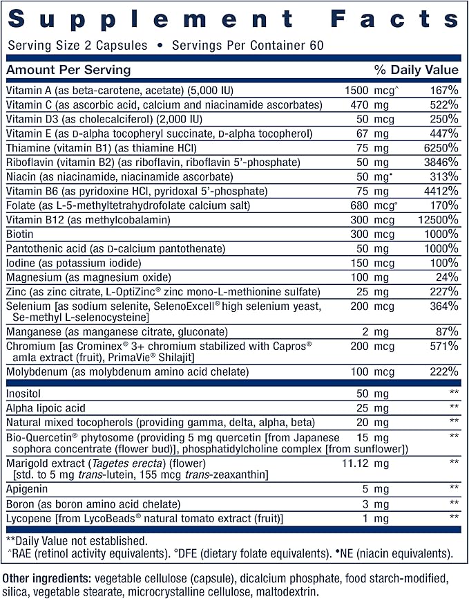 Life Extension Two-Per-Day Multivitamin, Vitamins B, C, D, zinc, Packed with Over 25 Vitamins, Minerals & extracts, Two-Month Supply, Non-GMO, Gluten-Free, 240 Capsules