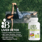 Bronson Liver Detox Advanced Detox & Cleansing Formula Supports Health Liver Function with Milk Thistle, Dandelion Extract, Turmeric, Artichoke Leaf & More, Non-GMO, 180 Vegetarian Capsules