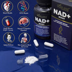 Ageless NAD+ Supplements for Women & Men | 300mg Nicotinamide Riboside Chloride | Dietary Supplement for Anti-Aging | Supports Energy, Focus, Stamina, Fat Metabolism & Cognitive Function – 30 Capsules